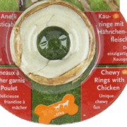 8in1 Delights Kauringe, gesunder Kausnack mit hochwertigem Hähnchenfleisch für Hunde, 3 Stück