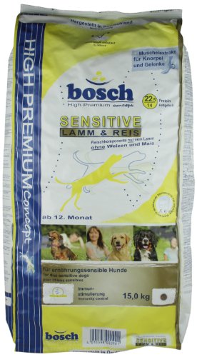 Bosch 44047 Hundefutter Sensitive Lamm und Reis 15 kg