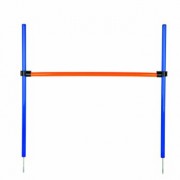 Trixie 3207 Dog Activity Agility Hürde, 123 × 115 × ø 3 cm, blau/orange